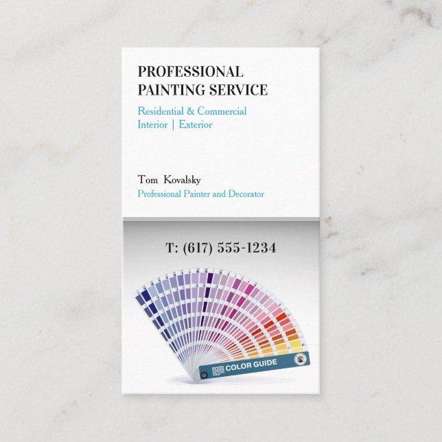 Painting Services | Decorator Business Card (Front)
