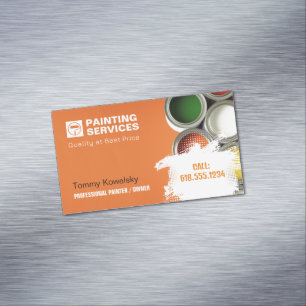 Painting Services Paint Rollers Business Card