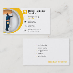 Painting Services   Painter at work Business Card