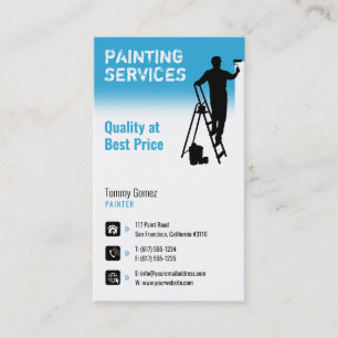 Painting Services   Painter at work Business Card