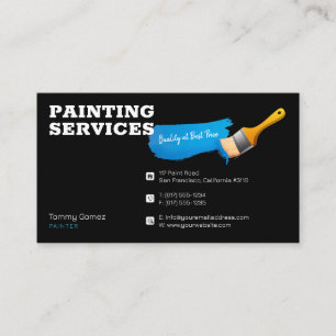 Painting Services Painter at work Business Card