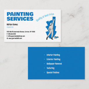 Painting Services   Painter at work Business Card
