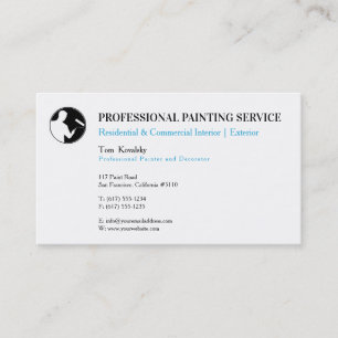 Painting Services   Painter at work Business Card