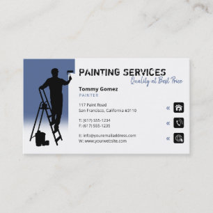 Painting Services   Painter at work Business Card