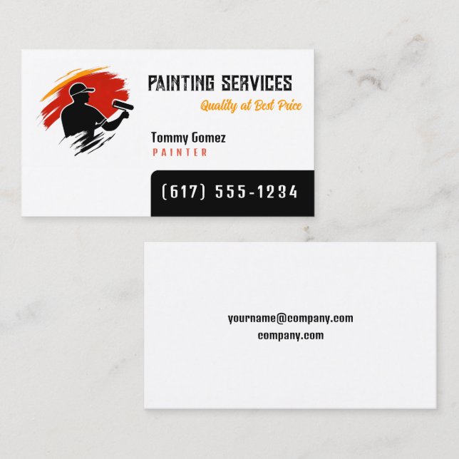 Painting Services | Painters Business Card (Front/Back)