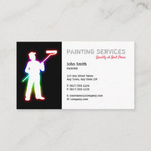 Painting Services   Painters Business Card