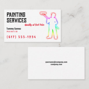 Painting Services   Painters Business Card