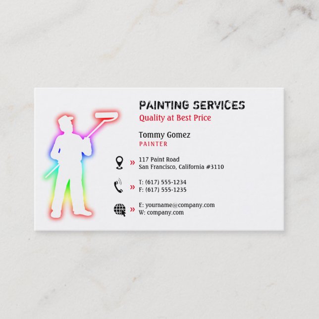 Painting Services | Painters Business Card (Front)