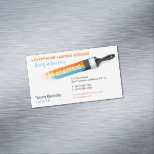 Painting Services   Painters Magnetic Business Card