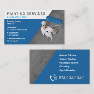 Painting Services   Professional Painters Business Card
