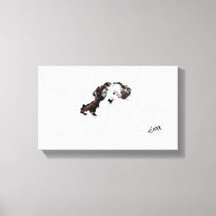  Painting  :   Shih Tzu puppy Canvas Print