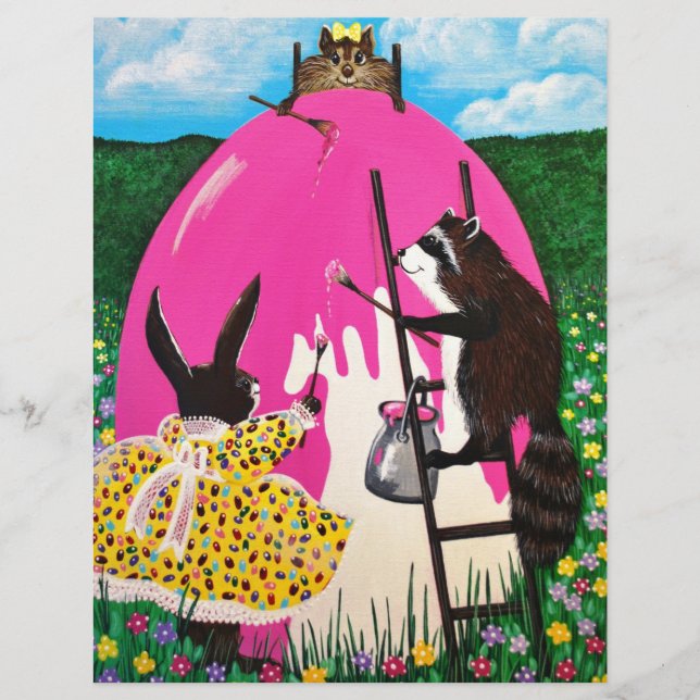 Painting the GIANT EGG Customized Letterhead (Front)