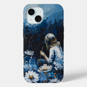 Painting the Night Flowers iPhone 15 Case