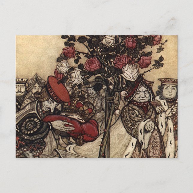 Painting the Roses Postcard (Front)