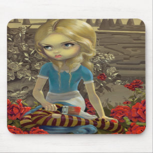"Painting the Roses Red" Mousepad