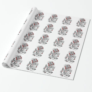 Painting the Roses Red Wrapping Paper