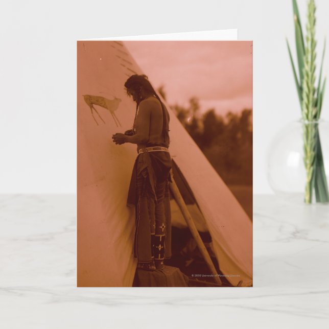 Painting the Sign of His Medicine Card (Front)