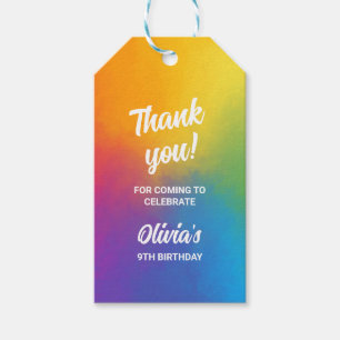 Painting Tie Dye Arts and Crafts Colourful Party Gift Tags