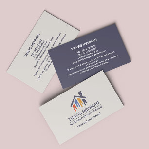 Painting Tools Handyman Carpenter Tools Wood Business Card