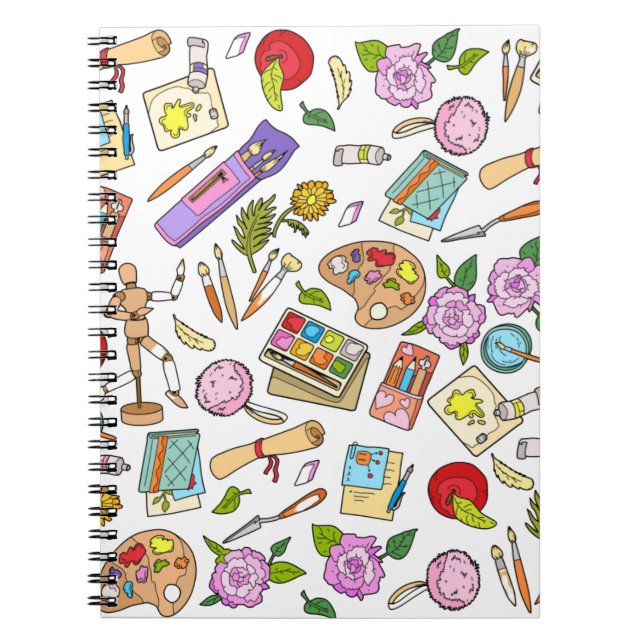 Painting Tools Printings Notebook (Front)