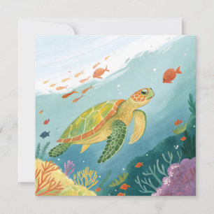Painting Turtle Invitation
