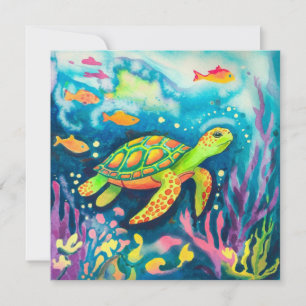 Painting Turtle Invitation