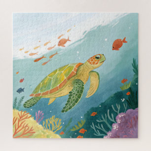 Painting Turtle Jigsaw Puzzle