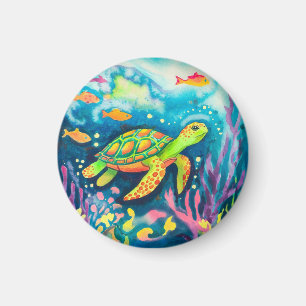 Painting Turtle Magnet