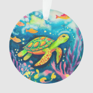 Painting Turtle Ornament