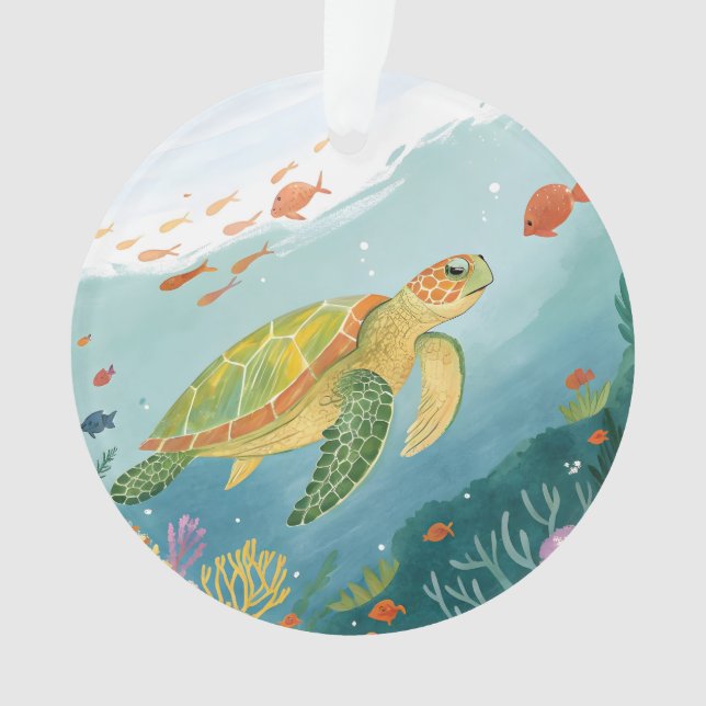 Painting Turtle Ornament (Front)