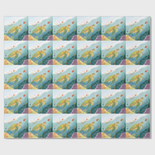 Painting Turtle Wrapping Paper