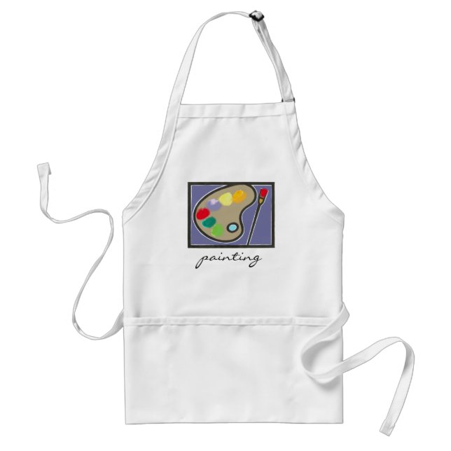painting - visual arts standard apron (Front)