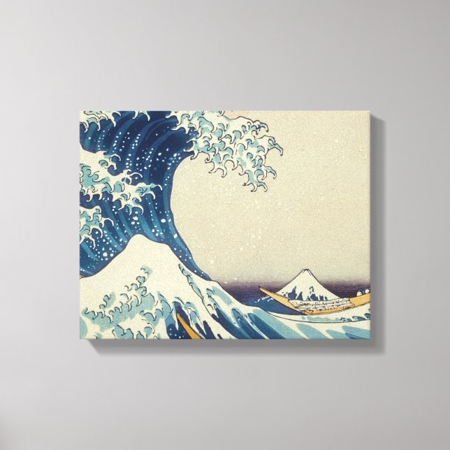 Painting waves Premium Wrapped Canvas (Gloss) (Front)