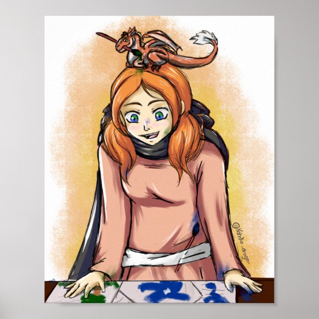 Painting with a Dragon Poster (Front)