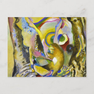 Painting with Clear Background, 1916 by Kandinsky Postcard