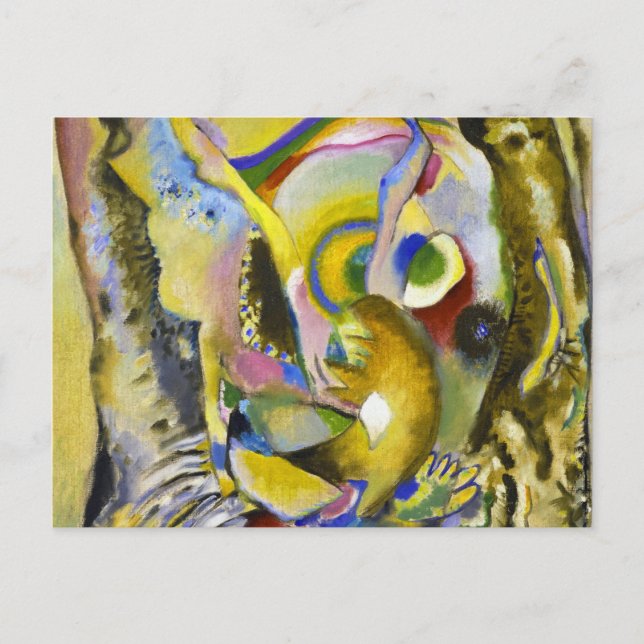 Painting with Clear Background, 1916 by Kandinsky Postcard (Front)