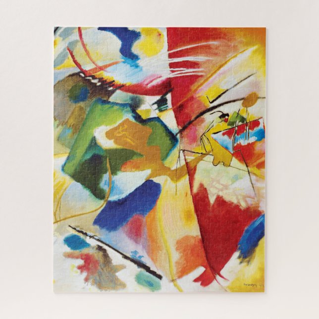 Painting with Green Center by Wassily Kandinsky Jigsaw Puzzle (Vertical)