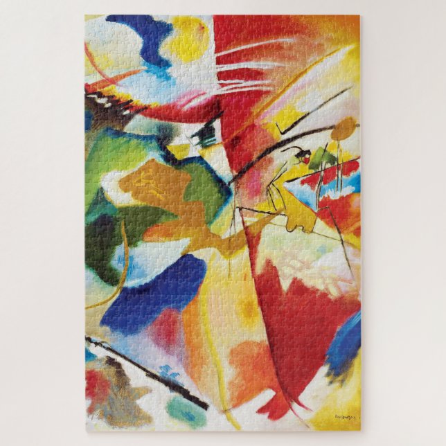 Painting with Green Center by Wassily Kandinsky Jigsaw Puzzle (Vertical)