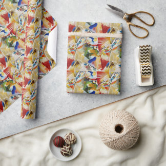 Painting with Green Center by Wassily Kandinsky Wrapping Paper