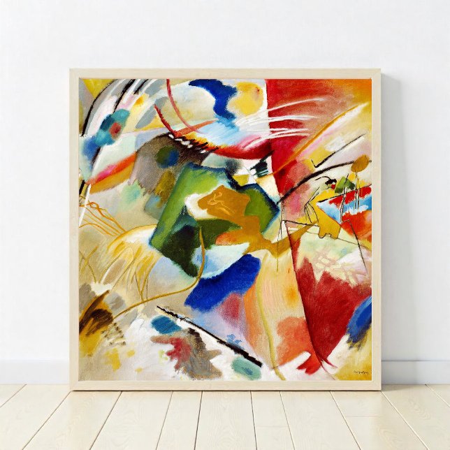 Painting with Green Center, W. Kandinsky Abstract Poster (Creator Uploaded)