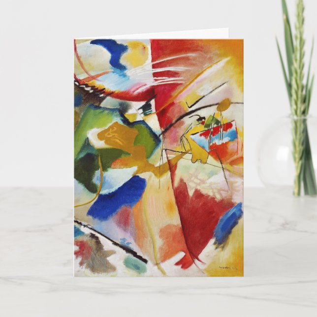 Painting with Green Centre by Wassily Kandinsky Card (Front)