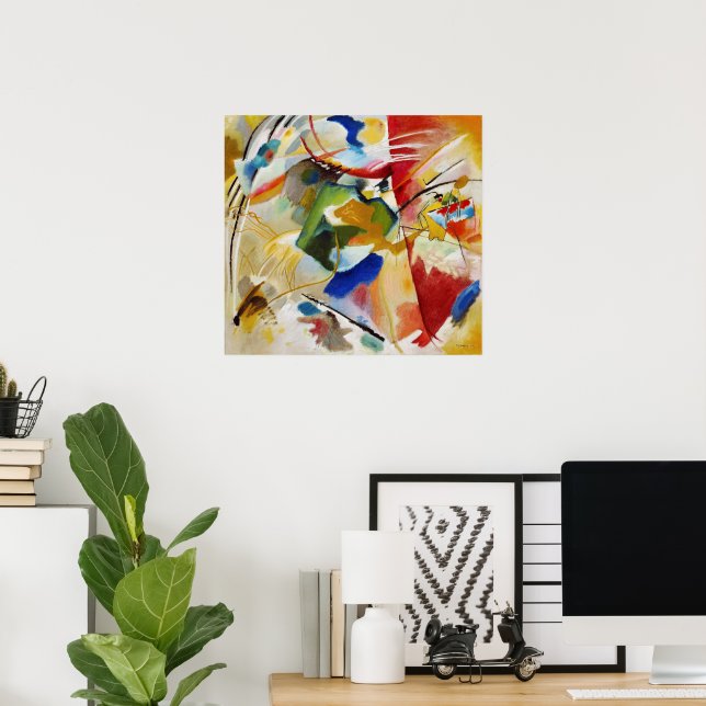 Painting with Green Centre by Wassily Kandinsky Poster (Home Office)