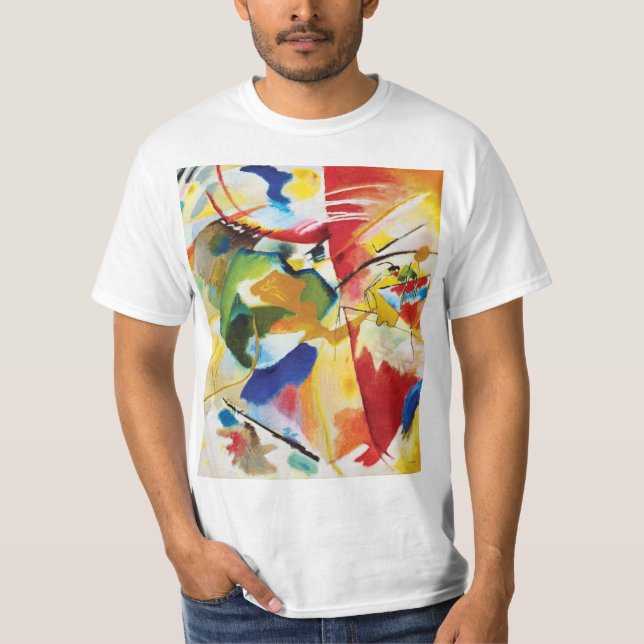 Painting with Green Centre by Wassily Kandinsky T-Shirt (Front)