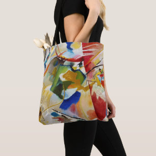 Painting with Green Centre by Wassily Kandinsky Tote Bag