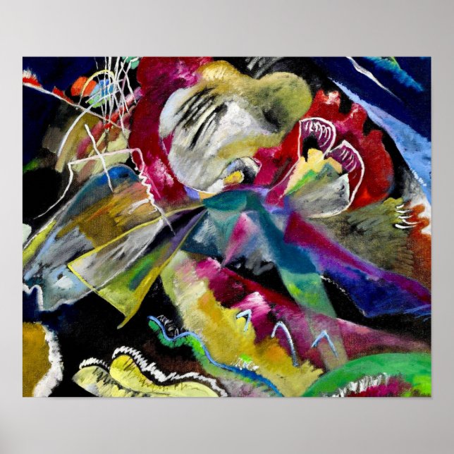 Painting with White Lines - Kandinsky Poster (Front)