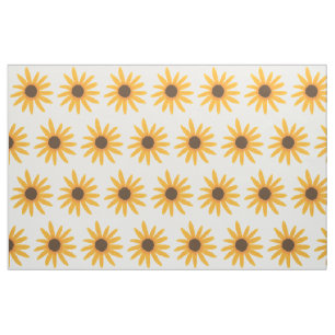 Painting Yellow Sunflowers Custom Fabric