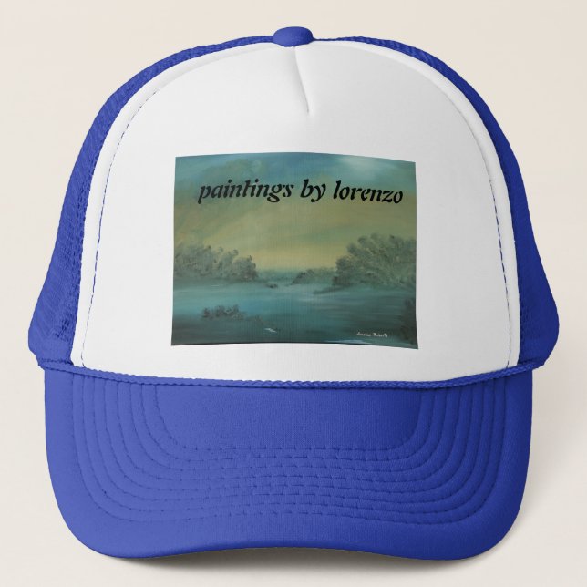 paintings by lorenzo trucker hat (Front)
