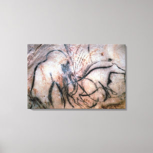 Paintings depicting mammoth and cattle, from the C Canvas Print