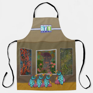Paintings on the Wall All-Over Print Apron