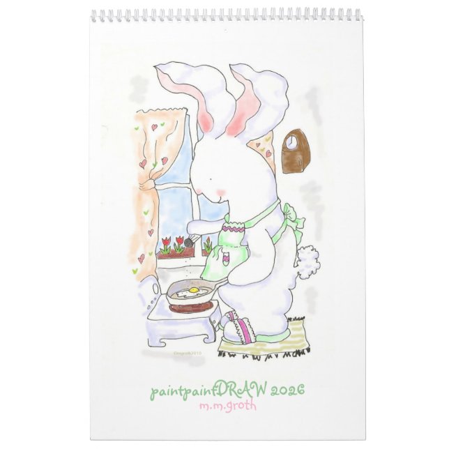 PaintpaintDraw 2026 Bunny Calendar (Cover)